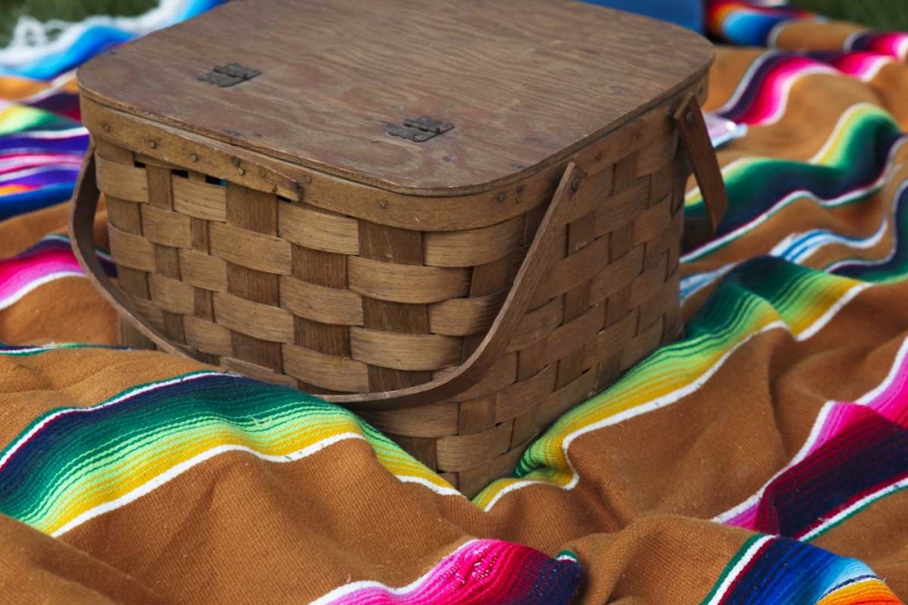 Indiana, Indianapolis Picnic basket and blanket